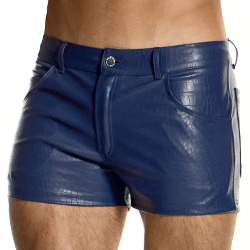 Modus Vivendi Croco 5 Pockets Shorts - Blue