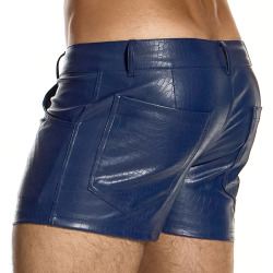 Modus Vivendi Croco 5 Pockets Shorts - Blue