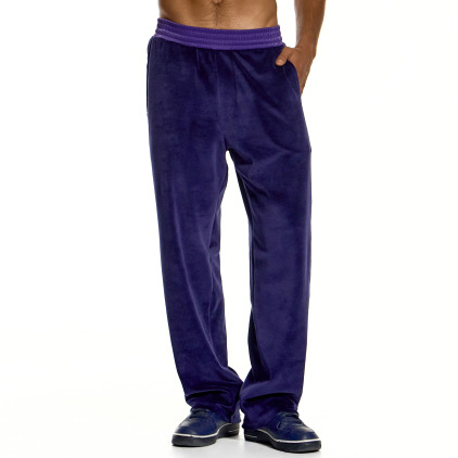 Modus Vivendi Velour Pants - Blue
