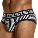 Slip Classic Meander Stripes Blanc - Noir Modus Vivendi