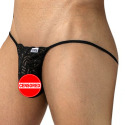 String V Dentelle Fine Noir CandyMan