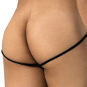 CandyMan Fine Lace V-Thong - Black