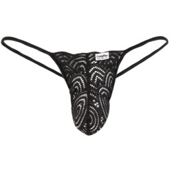 String V Dentelle Fine Noir CandyMan