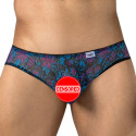 CandyMan Floral Mesh Briefs - Blue