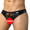 String Dentelle Florale Noir CandyMan