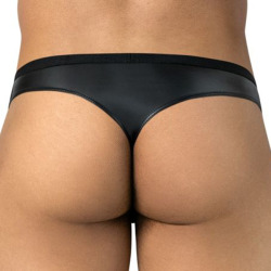 String Dentelle Florale Noir CandyMan