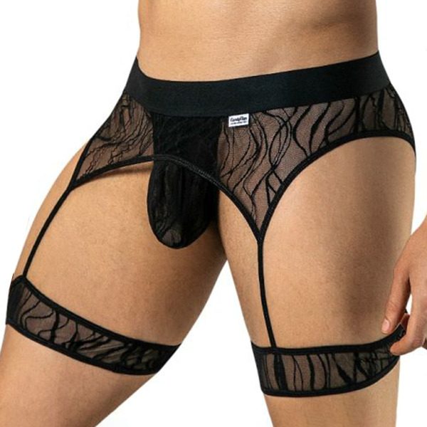 String Jarretière Wave Noir CandyMan