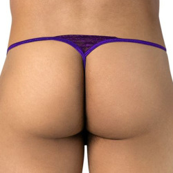 String Mini Dentelle Violet CandyMan