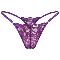 CandyMan Lace Mini G-String - Purple