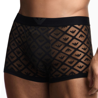 Emporio Armani Eccentric Boxer Briefs - Black