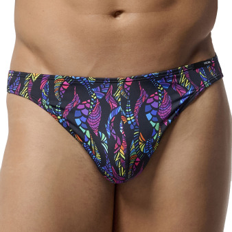 HOM Funky Styles Thong - Black Print