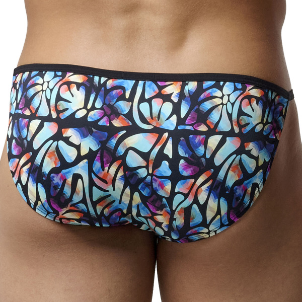 Slip Tanga Funky Styles Imprimé Bleu HOM