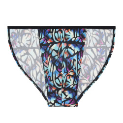 Slip Tanga Funky Styles Imprimé Bleu HOM