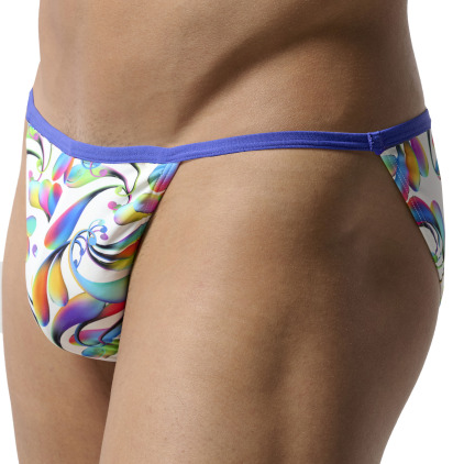 HOM Funky Styles Tanga Briefs - Multicolored Print
