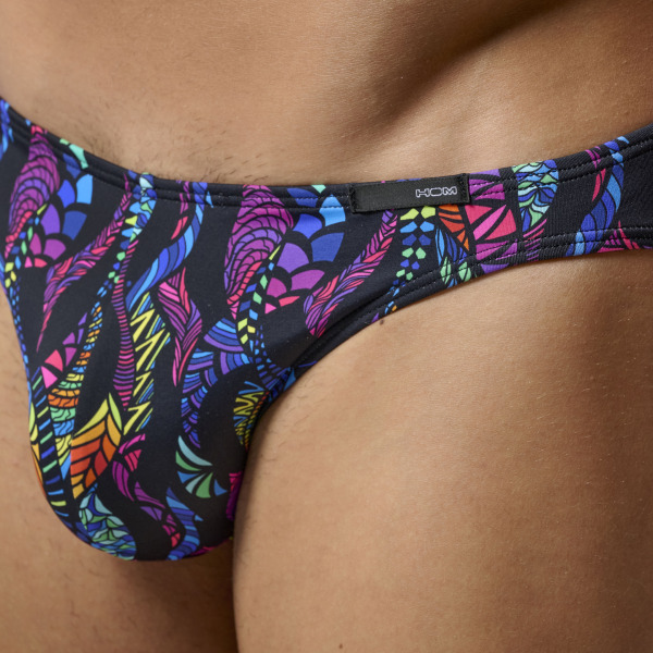 Slip Comfort Micro Funky Styles Imprimé Noir HOM