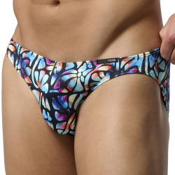 Slip Comfort Micro Funky Styles Imprimé Bleu HOM