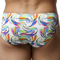HOM Funky Styles Comfort Micro Briefs - White Print