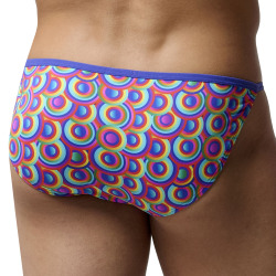 HOM Funky Styles Tanga Briefs - Multicolored Print