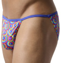 HOM Funky Styles Tanga Briefs - Multicolored Print