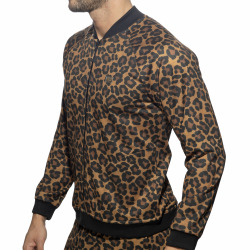Addicted Leopard Bomber Jacket