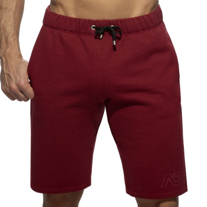 Short Coton Recyclé Grenat Addicted