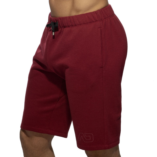 Short Coton Recyclé Grenat Addicted