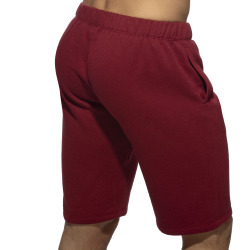 Short Coton Recyclé Grenat Addicted