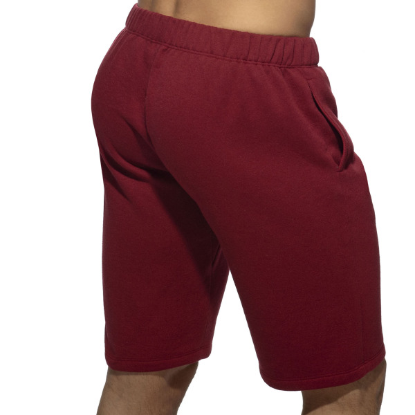 Addicted Recycled Cotton Shorts - Garnet