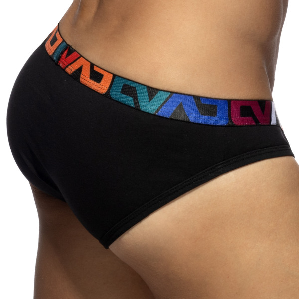 Addicted AD Allover Cotton Briefs - Black