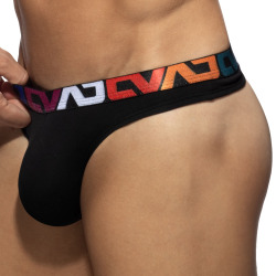 String AD Allover Coton Noir Addicted