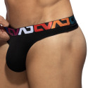 Addicted AD Allover Cotton Thong - Black