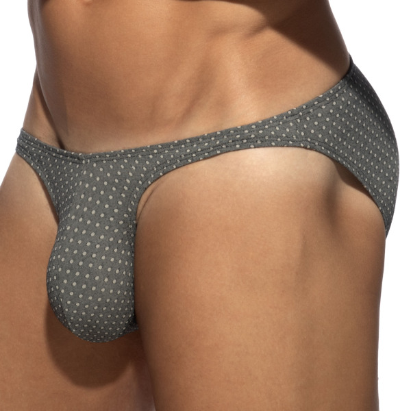 Addicted Dots Mini Bikini Briefs - Charcoal