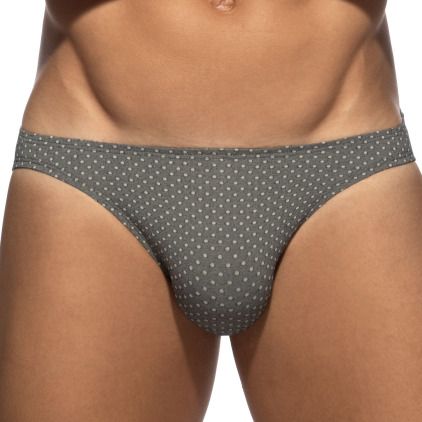 Slip Bikini Dots Gris Anthracite Addicted