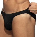 Addicted B&W Rib Bikini Briefs - Black