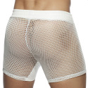 Addicted C-Through Mesh Sport Shorts - White