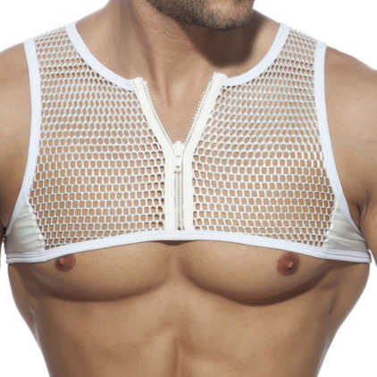 Addicted AD Party Zip Harness - White