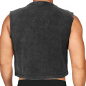 Alpha Charlie Boxy Crop Top - Black