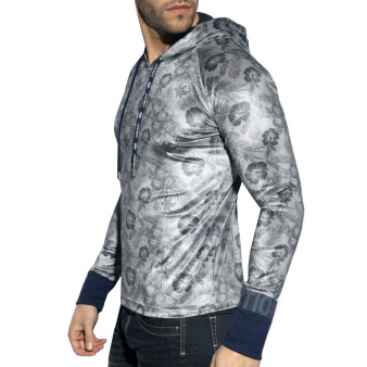 ES Collection Velvet Flowery Hoodie