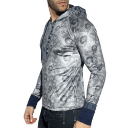 ES Collection Velvet Flowery Hoodie