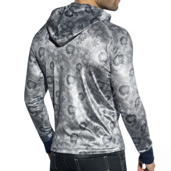 ES Collection Velvet Flowery Hoodie