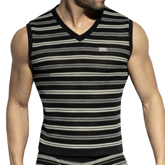 Débardeur Whisper Stripes Noir ES Collection