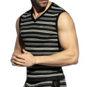 ES Collection Whisper Stripes Tank Top - Black