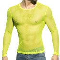 ES Collection Mesh Long Sleeves T-Shirt - Neon Yellow