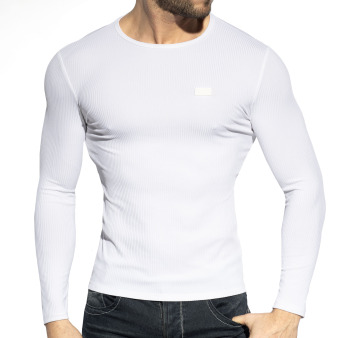 T-Shirt Manches Longues Recycled Rib Blanc ES Collection