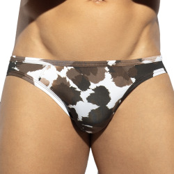 Slip Bikini Swiss Cow Marron ES Collection