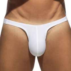 String Thin Rib Blanc Addicted