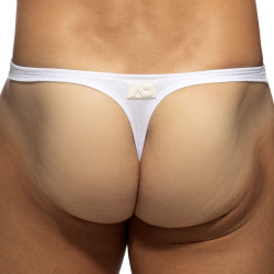 String Thin Rib Blanc Addicted