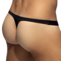 Addicted Thin Rib Thong - Black