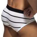 Addicted Wavy Stripes Briefs - White