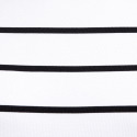 Boxer Court Wavy Stripes Blanc Addicted